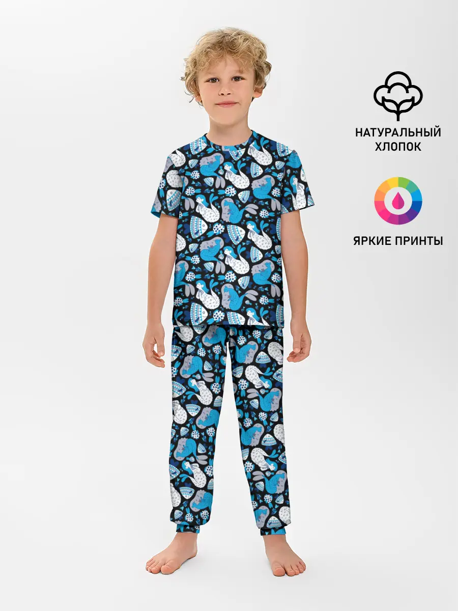 Детская пижама с брюками / Русалки