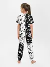 Детская пижама с брюками / Паттерн ДжоДжо черно-белый