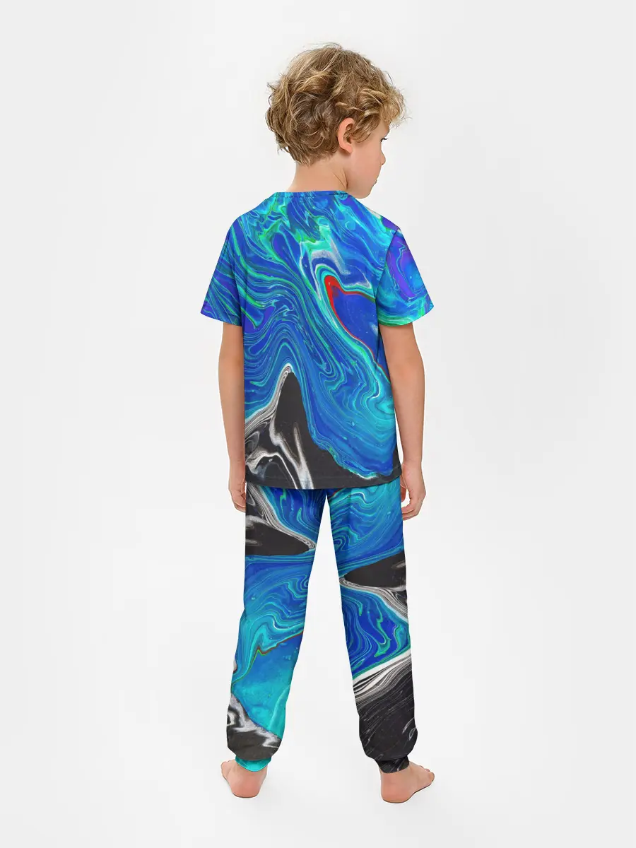 Детская пижама с брюками / КИСЛОТНЫЙ АКРИЛ