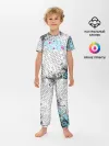 Детская пижама с брюками / Игра в кальмара Неон
