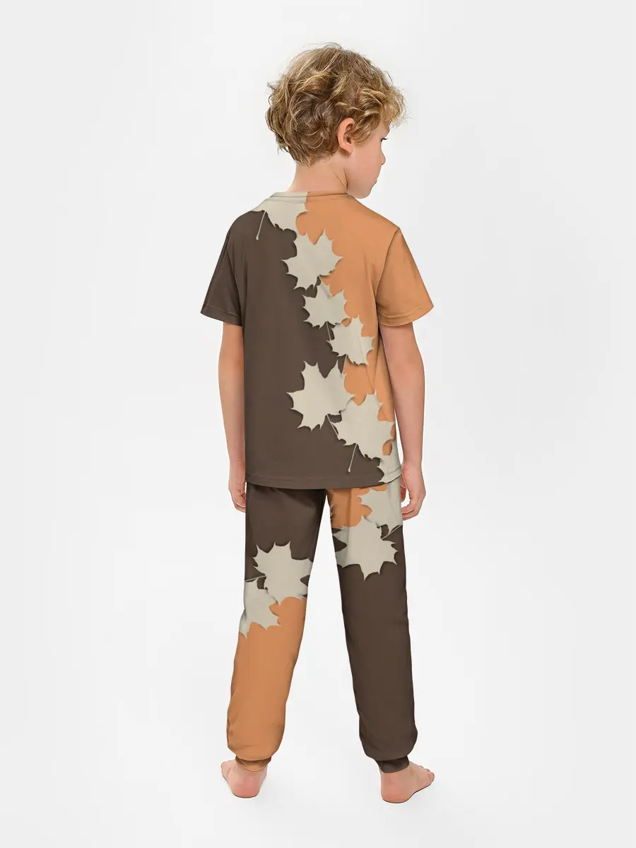 Детская пижама с брюками / ОСЕННИЕ ЛИСТЬЯ