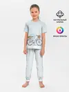Детская пижама с брюками / акварельный велосипед