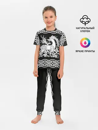 Детская пижама с брюками / Рингерике олень белый 3D