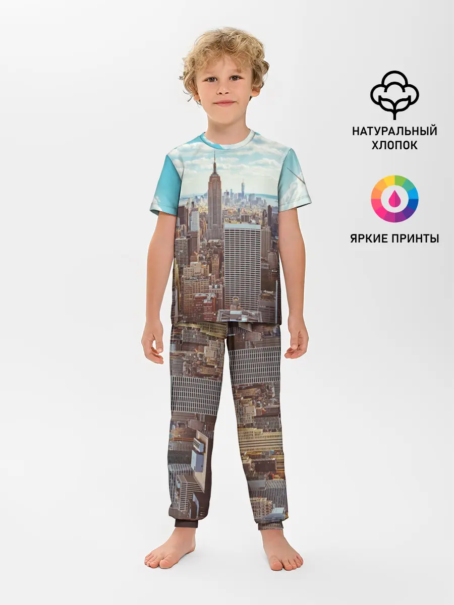Детская пижама с брюками / Столица мира