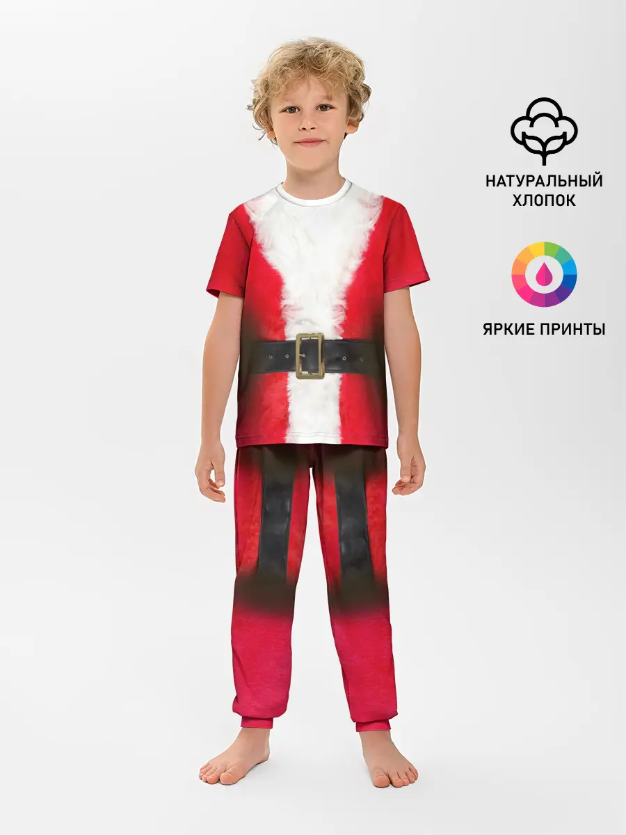Детская пижама с брюками / Дед мороз