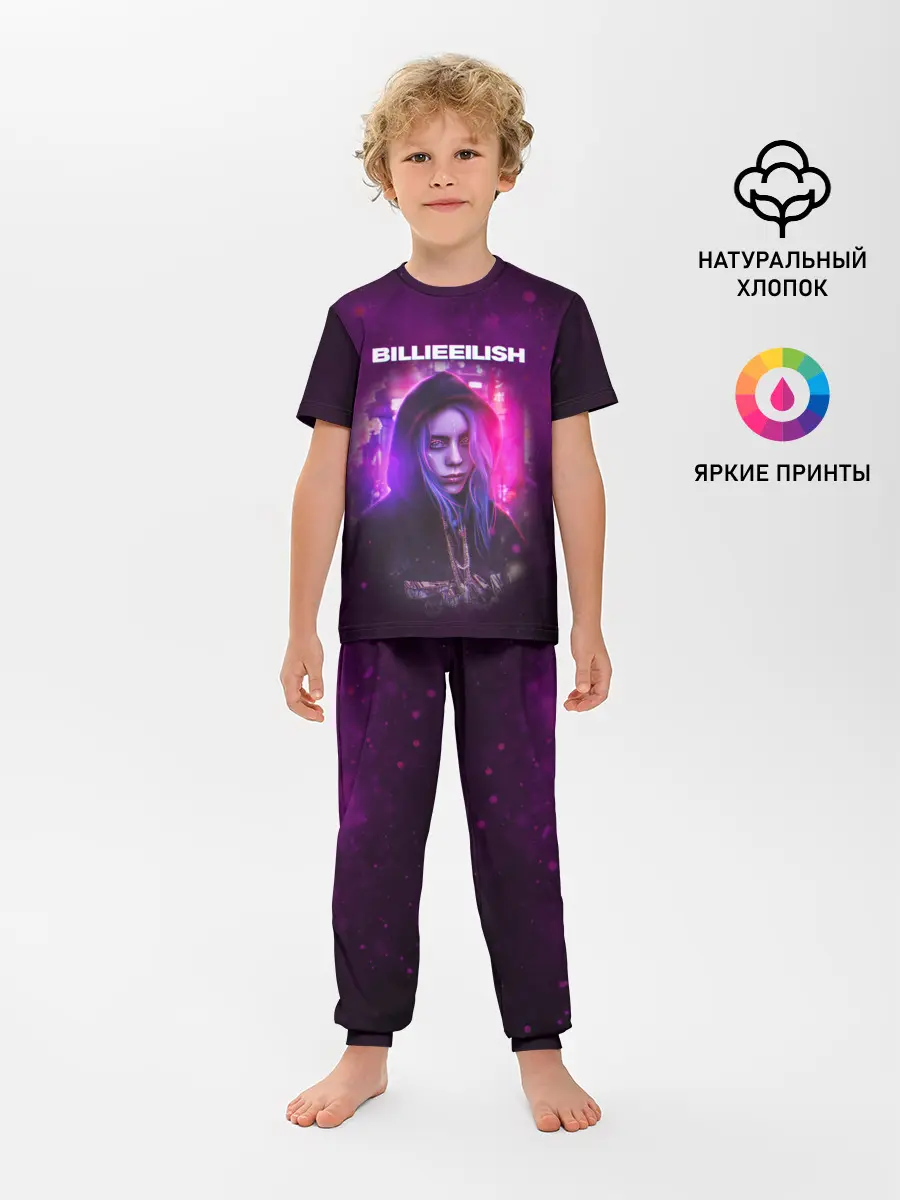 Детская пижама с брюками / BILLIE EILISH | GLITCH