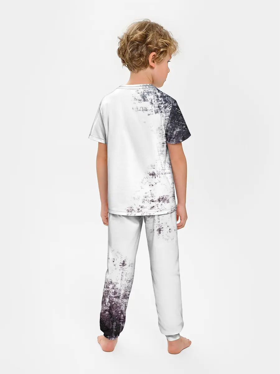 Детская пижама с брюками / Чёрный демонический Аста Либе