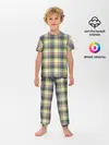Детская пижама с брюками / Текстура в клетку