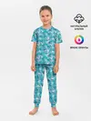 Детская пижама с брюками / Снежный Дизайн