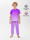 Детская пижама с брюками / Фиолетовый космос