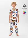 Детская пижама с брюками / Традиционный поп арт