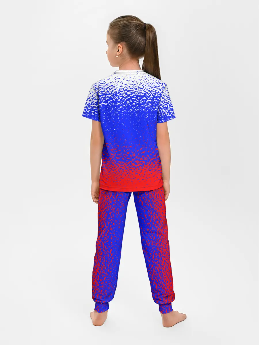 Детская пижама с брюками / Текстура.