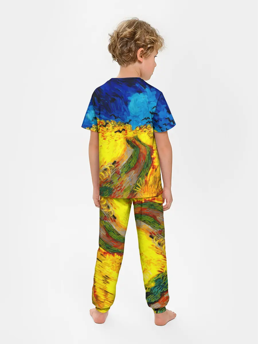 Детская пижама с брюками / ВАНГОГ НОЧНОЕ ПОЛЕ