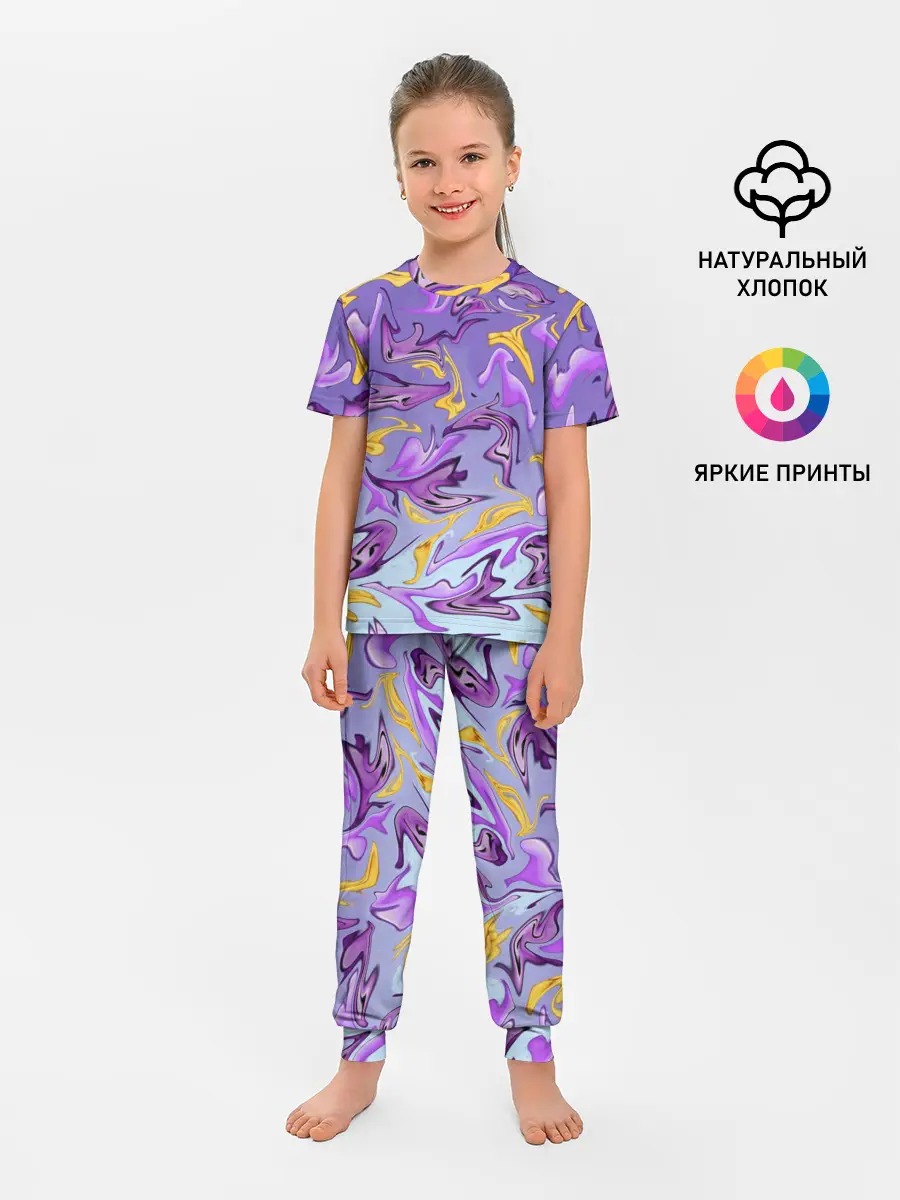 Детская пижама с брюками / Абстракция