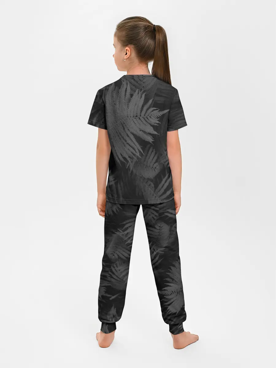 Детская пижама с брюками / Neon light blue