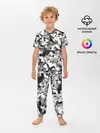 Детская пижама с брюками / Городской серый камуфляж