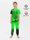 Детская пижама с брюками / Джоджо герои зеленый дым