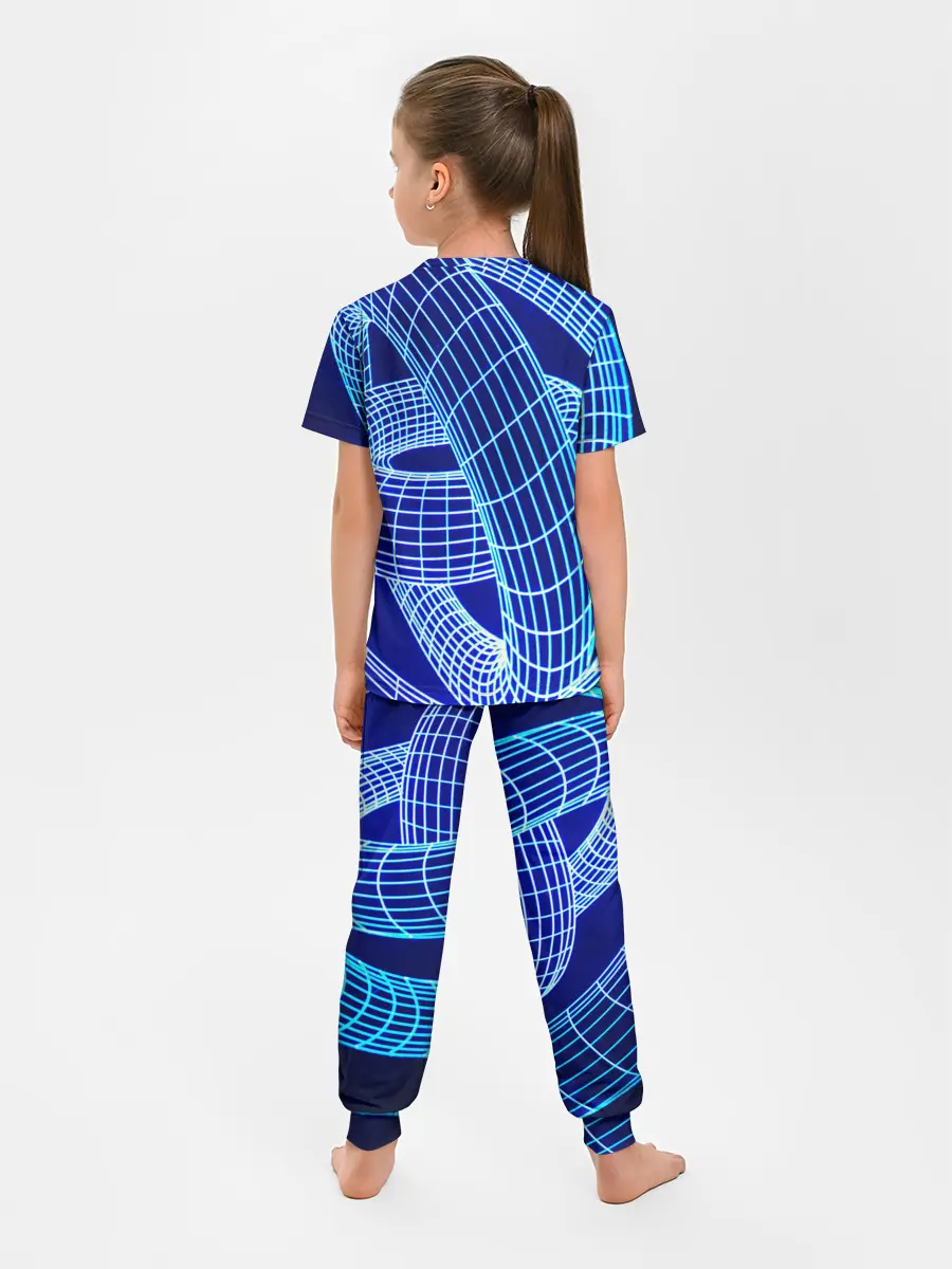 Детская пижама с брюками / НЕОНОВАЯ СПИРАЛЬ