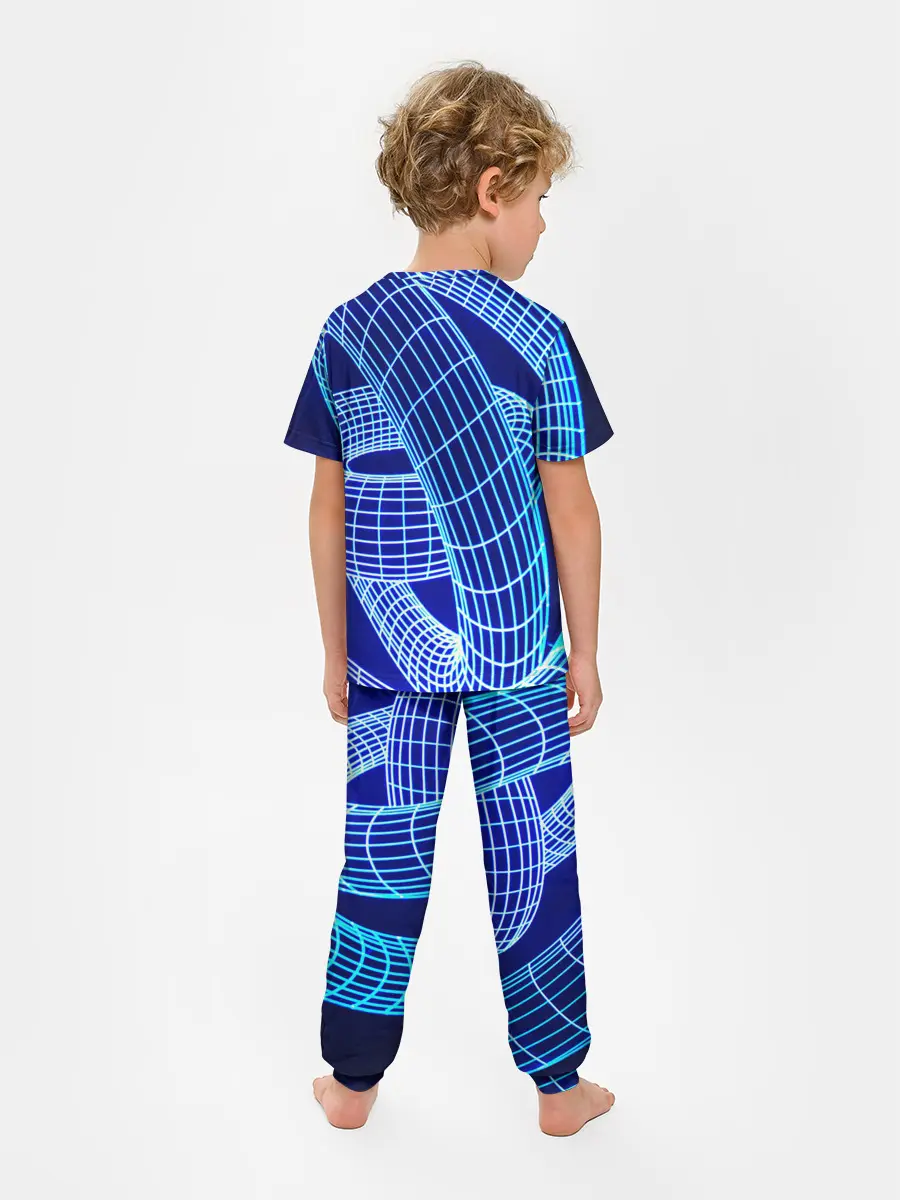 Детская пижама с брюками / НЕОНОВАЯ СПИРАЛЬ