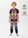 Детская пижама с брюками / Neon wolf