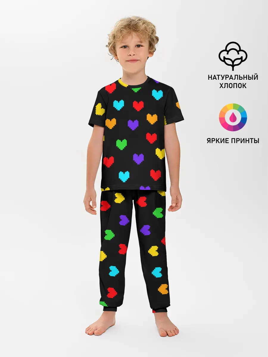 Детская пижама с брюками / UNDERTALE HEART