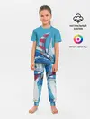 Детская пижама с брюками / ПАРУСНИК В МОРЕ | ЛЮБЛЮ МОРЕ