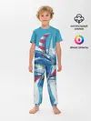 Детская пижама с брюками / ПАРУСНИК В МОРЕ | ЛЮБЛЮ МОРЕ