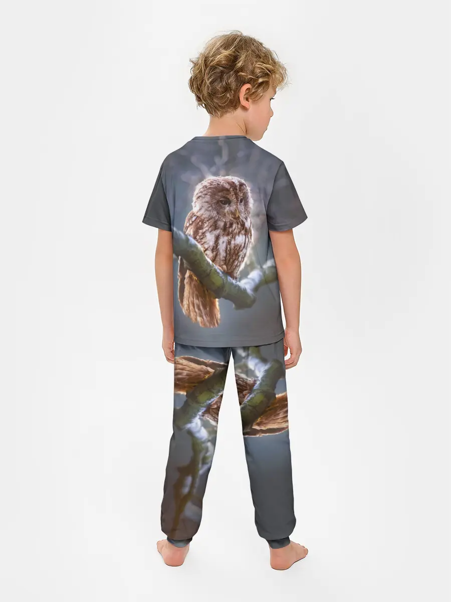 Детская пижама с брюками / Сова