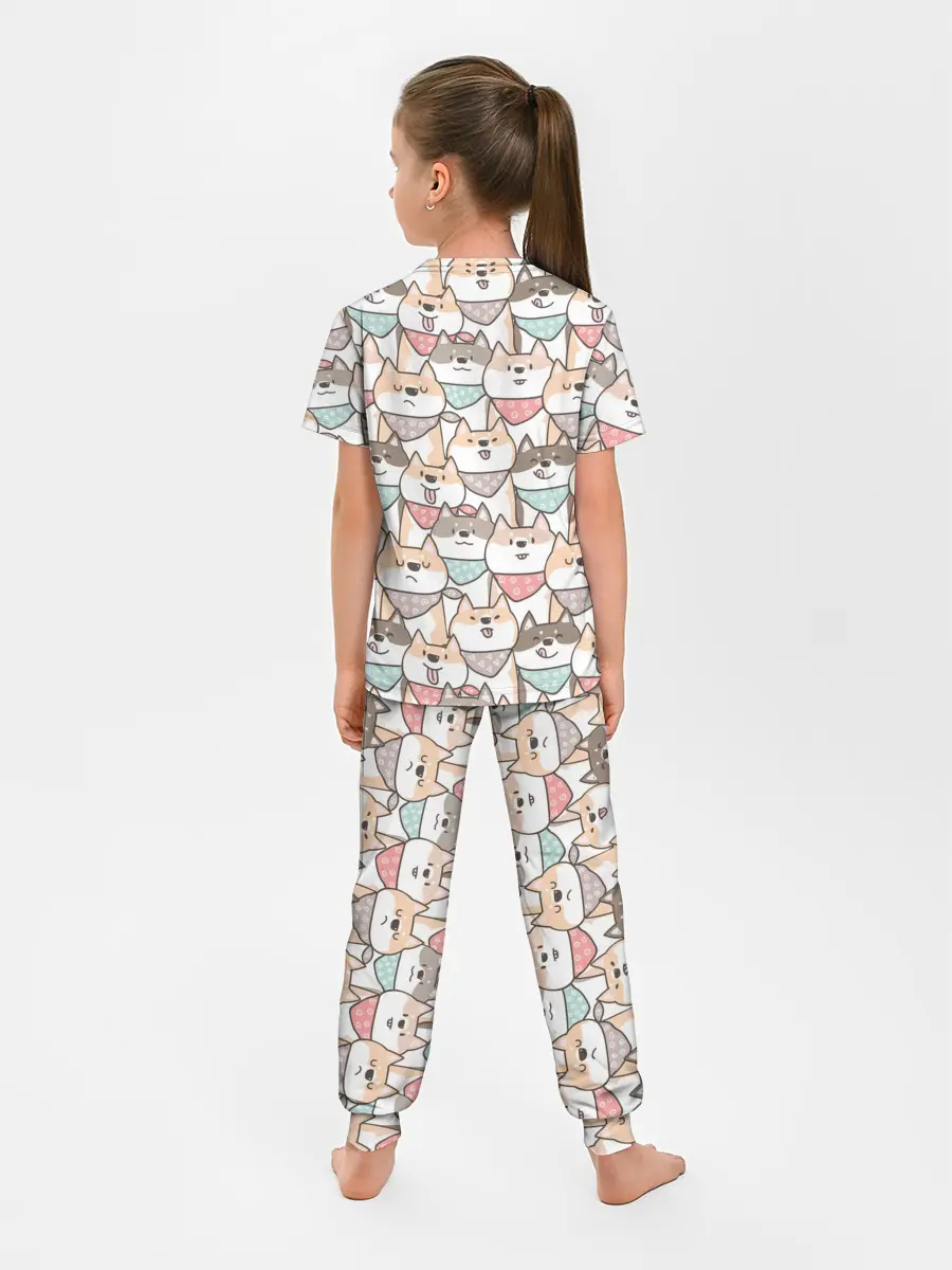 Детская пижама с брюками / Шиба Ину