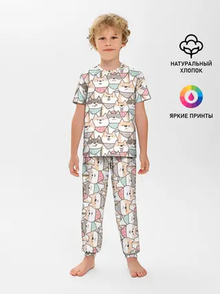 Детская пижама с брюками / Шиба Ину