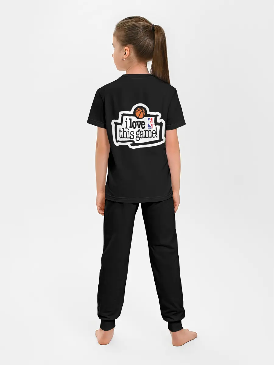 Детская пижама с брюками / NBA. I love this game
