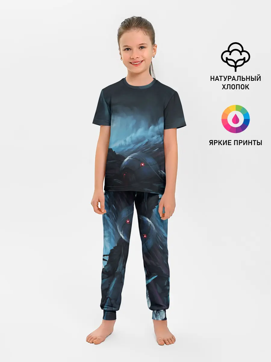 Детская пижама с брюками / Космонавт