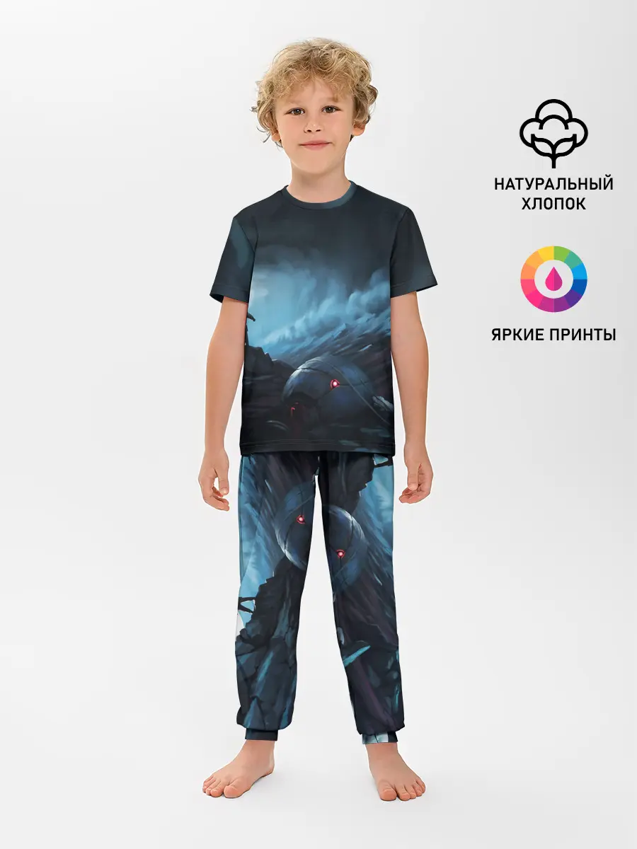 Детская пижама с брюками / Космонавт