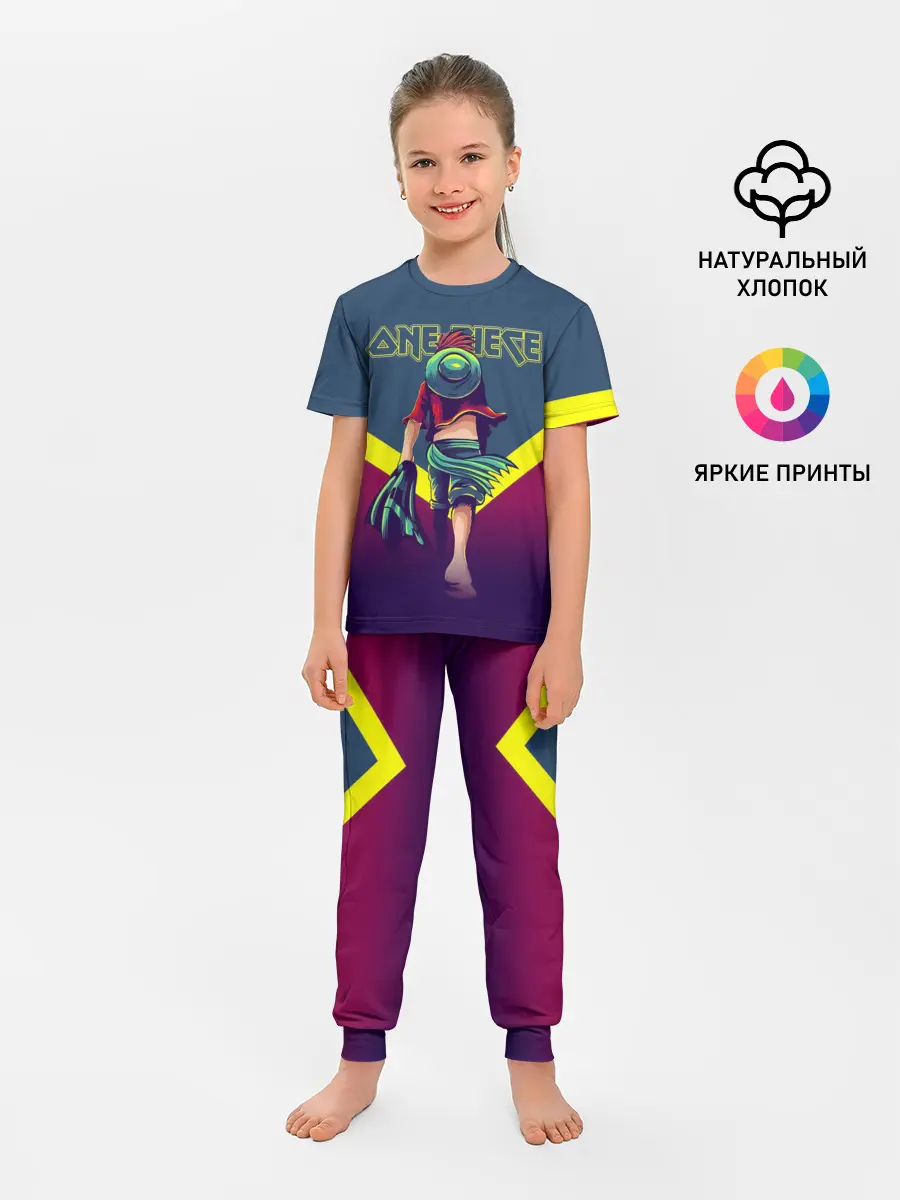 Детская пижама с брюками / Луффи One Piece. Большой куш