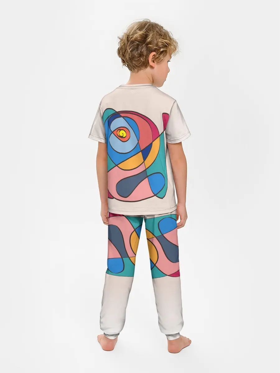 Детская пижама с брюками / Абстракция полет фантазии