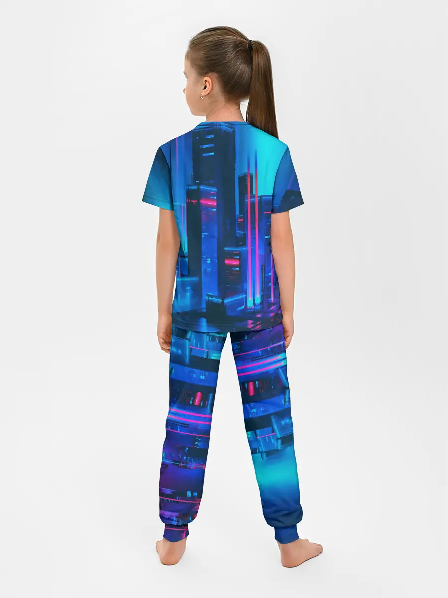Детская пижама с брюками / НОЧНОЙ ГОРОД