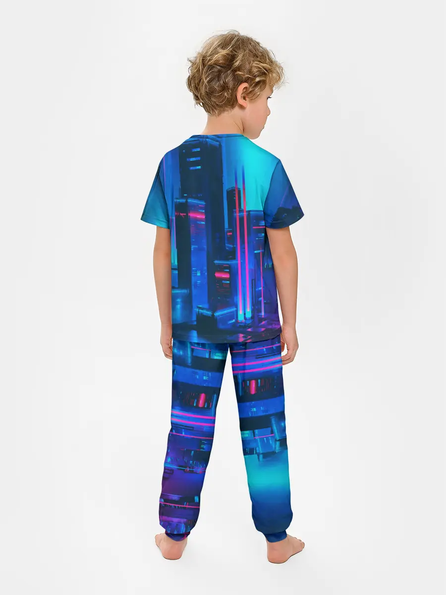 Детская пижама с брюками / НОЧНОЙ ГОРОД