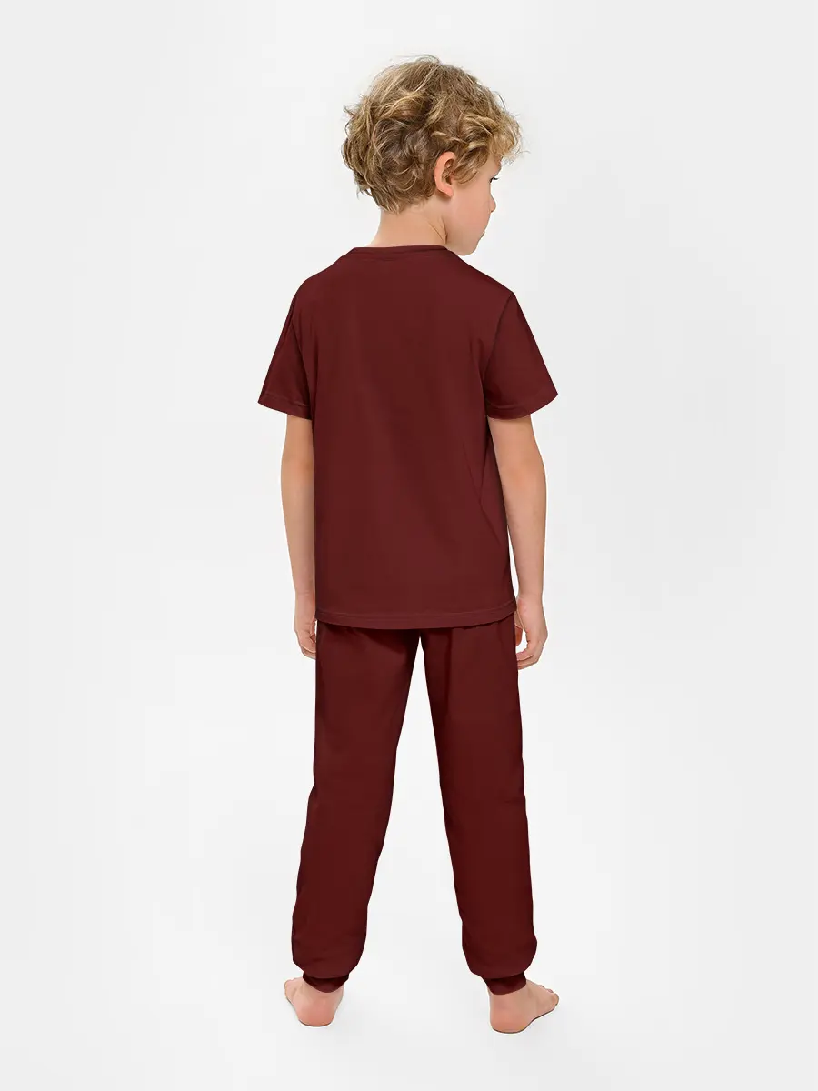 Детская пижама с брюками / Красная мандала