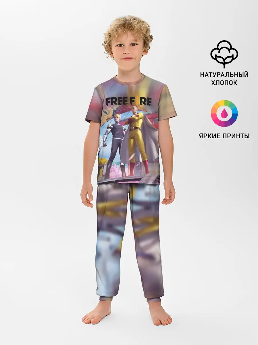 Детская пижама с брюками / FREEFIRE | САЙТАМА