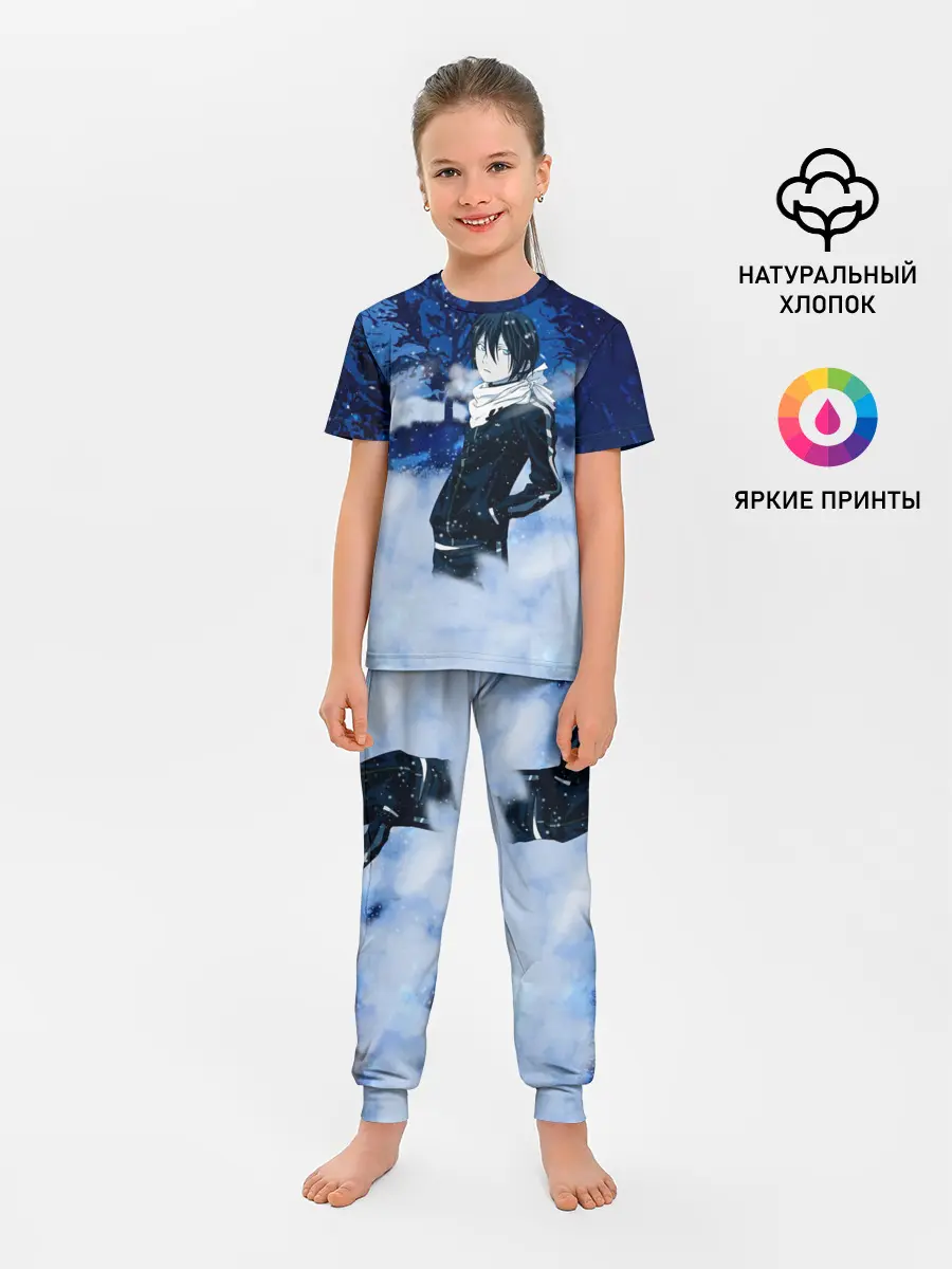 Детская пижама с брюками / Снежный Ято. БЕЗДОМНЫЙ БОГ