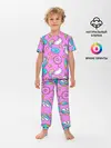 Детская пижама с брюками / Единороги с пончиками