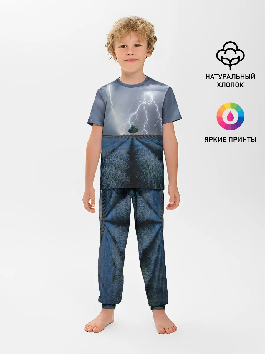Детская пижама с брюками / Молнии
