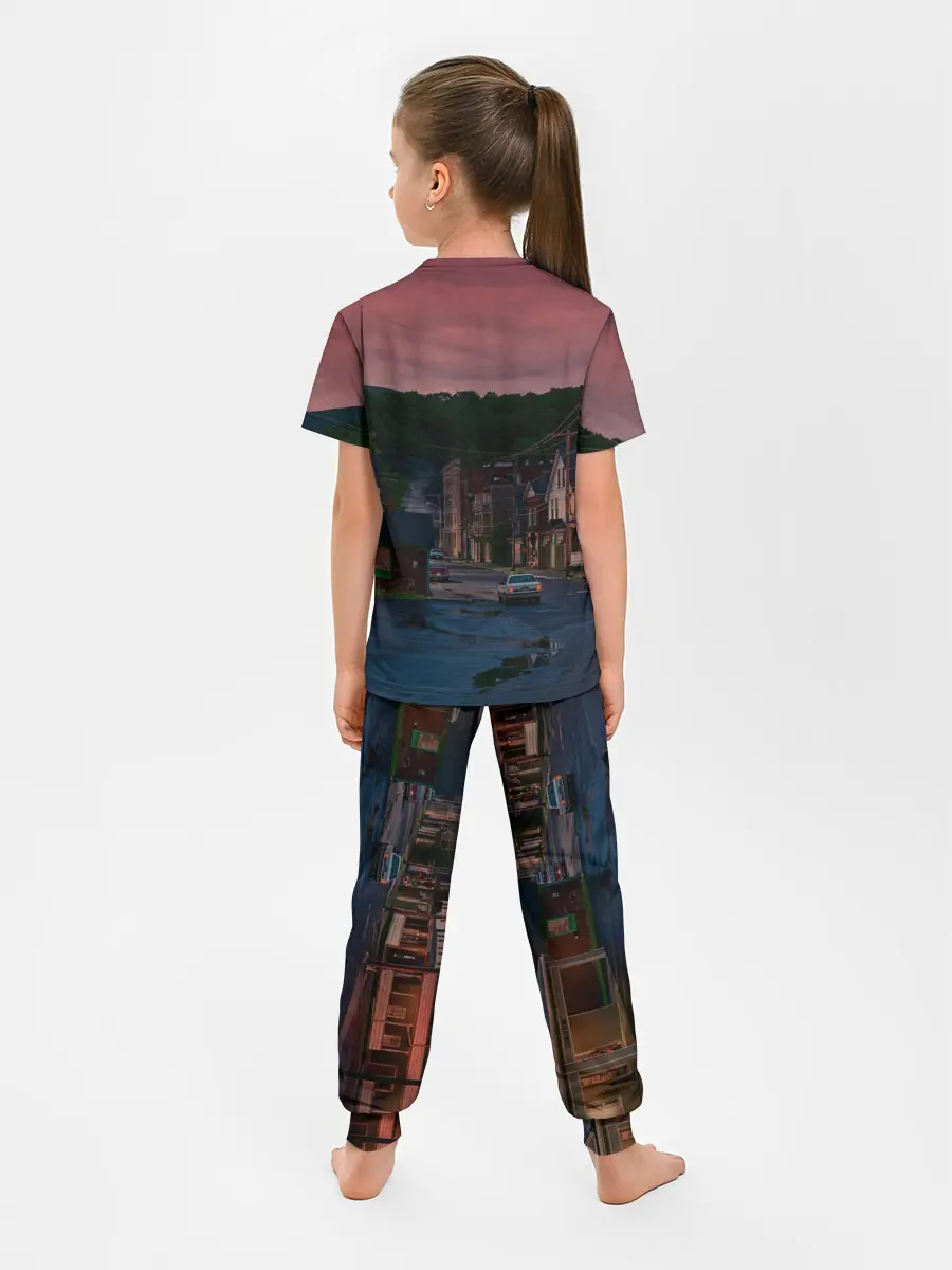 Детская пижама с брюками / Кошачья Атака!