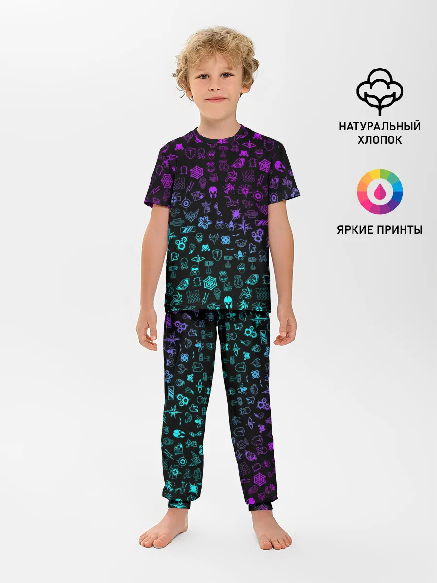 Детская пижама с брюками / RAINBOW SIX | SIEGE NEON