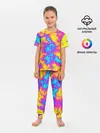Детская пижама с брюками / Яркая абстракция космических красок