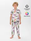Детская пижама с брюками / лошадки