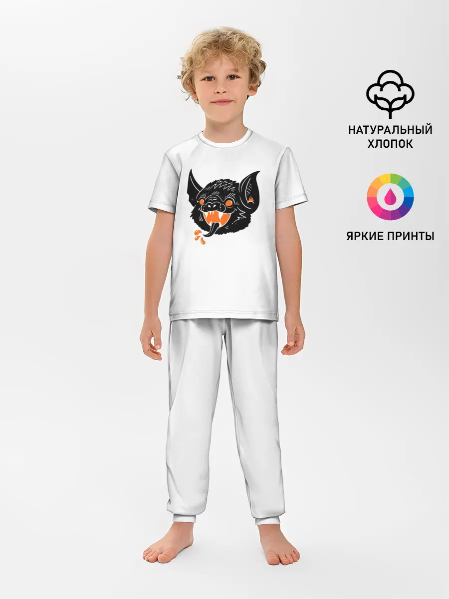 Детская пижама с брюками / Черная Летучая Мышь