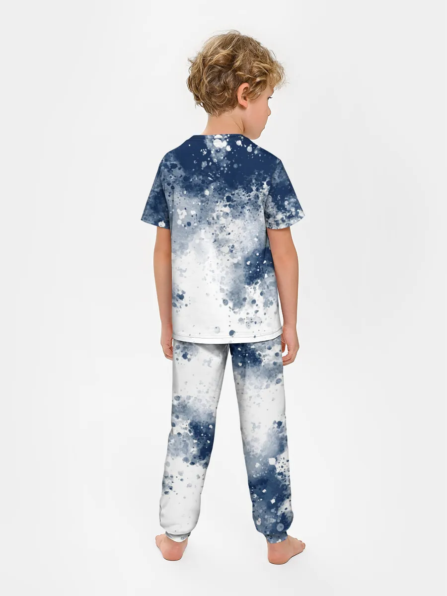 Детская пижама с брюками / Чернильные капли