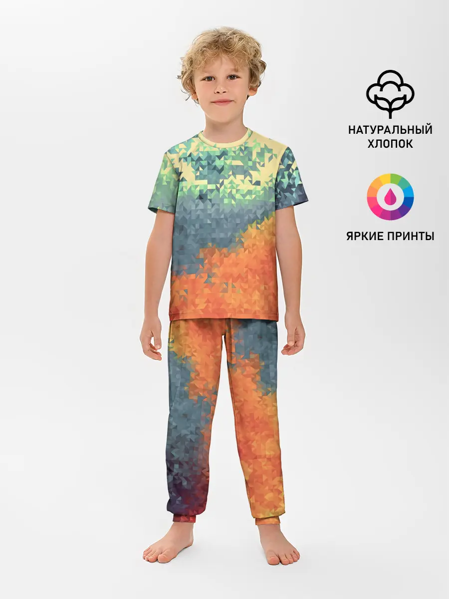 Детская пижама с брюками / Стихия: лед и пламя