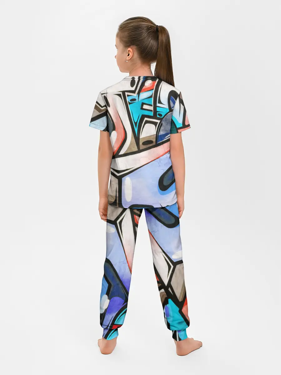 Детская пижама с брюками / Street Art Graffiti